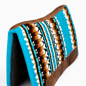 Manaal Enterprises - Selle Western Classique - Motif Géométrique - Bordure en Cuir Marron - Doublure en Laine - PAD d'Équitation - Product Image 6