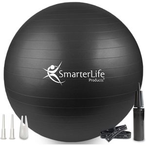 Petit ballon d'exercice pour Pilates, Yoga, Barre, entraînement souple, thérapie physique - Améliore la stabilité et l'équilibre à domicile - Pompe incluse - Product Image 1
