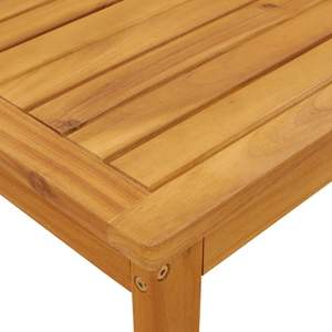 Mesa de Jardín de Madera Maciza de Acacia, Producto de Madera Natural - Product Image 6