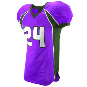 American Football Jersey Set Black Yellow 24 Number Tackle Twill V-<b>Neck</b> Short Sleeve <b>Padded</b> Pants Lace-Up Sublimated Custom Team - Product Image 6