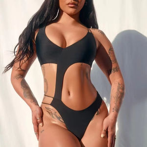 Body de una pieza transpirable y elástico para mujer, ideal para pole dance, con efecto moldeador y ajuste ceñido. - Product Image 1