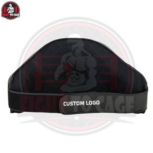 Protection abdominale de boxe professionnelle en cuir avec rembourrage en mousse multicouche de qualité supérieure, support lombaire et bandes de maintien des poignets, absorption des chocs, Nouveauté 2026 - Product Image 3