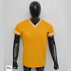 Camiseta al por mayor con cuello en V 100% algodón, de secado rápido, transpirable, estilo básico, impresión personalizada, OEM, camiseta de moda para hombre - Product Image 3