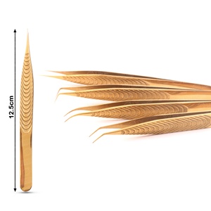 Durable Eco-Friendly Eyelash Tweezers Comfortable <b>Grip</b> & <b>Control</b> Handmade for Individual Lashes - Product Image 2