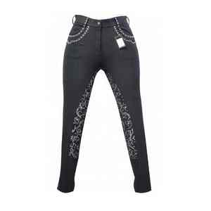 Pantalones de equitación de tela fina y transpirable de verano, de alta elasticidad, para un mejor rendimiento de movimiento. - Product Image 6