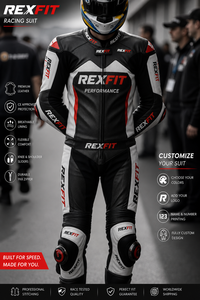 REXFIT Motorcycle Racing Suit Polyester Full Sleeve Breathable <b>Plus</b> <b>Size</b> Men's Riding <b>Jacket</b> All Seasons Customizable Design - Product Image 3