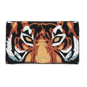 Women's Stylish Handcrafted Seed Beads Embroidery Clutch Hand <b>Bag</b> for <b>Party</b> Use for <b>Girls</b> Beaded Clutch - Product Image 4