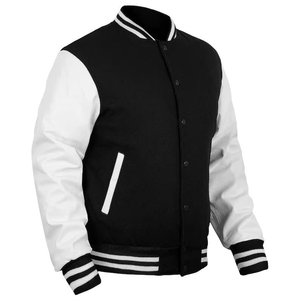 Veste de baseball personnalisée de style universitaire américain OEM en polyester, uniforme décontracté d'hiver avec logo, veste universitaire personnalisée pour hommes - Product Image 5