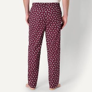 Pantalones de Pijama para Hombre, Ligeros, 100% Algodón Popelina, Corte Recto, con Bolsillos, Frente Plano, Cintura Elástica con Cordón - Product Image 2