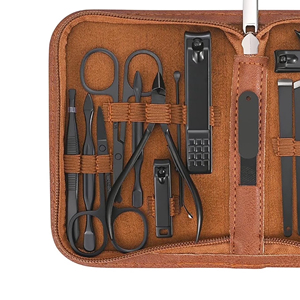 Luxury Stainless Steel <b>Nail</b> Grooming Set Manicure Pedicure <b>Kit</b> Customized Color Portable Case Premium Quality Professional - Product Image 6