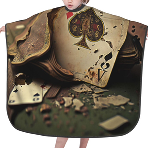 Cape de Coiffure pour Enfants Qualité Supérieure Usage Professionnel Légère Imperméable Tissu Vente en Gros Personnalisation de Marque 2026 - Product Image 4