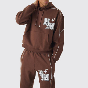 Conjunto Deportivo Oversize de Alta Calidad OEM, Sudadera Lisa, Pantalón Deportivo, Ropa Deportiva de Felpa, Ropa Deportiva de Algodón para Hombre - Product Image 6