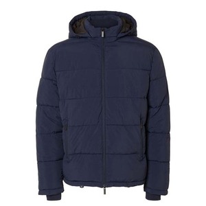 2025 Custom Logo OEM Wholesale Man Coats Custom Polyester Winter Bubble Men's Down Puffer Padding <b>Jackets</b> Navy Blue Color Adults - Product Image 3