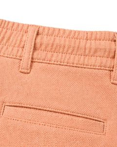 Men Light Peach Slim Fit Casual Jogger Pants Elastic Waist <b>Drawstring</b> <b>Trousers</b> Soft Fabric Comfortable Daily Wear Stylish Look - Product Image 5