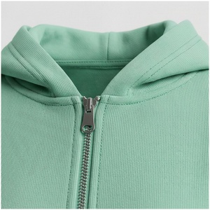 Ensemble de survêtement 2 pièces vert menthe pour femme – Sweat à capuche zippé et pantalon de jogging – Couleur unie, coupe décontractée, idéal pour l'automne - Product Image 5