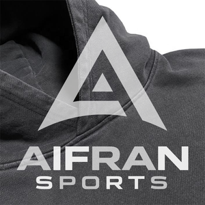 Sudadera con Capucha AIFRAN de 600 g/m², Estilo Vintage, Lavado a la Piedra, Corte Holgado, Streetwear, para Hombre - Product Image 2