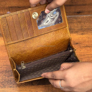 Nouveau design Top qualité en cuir de vachette véritable pochette sac à main portefeuille de luxe cheveux sur la peau porte-carte de crédit portefeuille cadeau femmes - Product Image 6