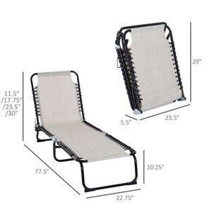 Poltrona Leggera e Pieghevole per Ufficio, Spiaggia, Parco, Camera da Letto o Uso Esterno per Campeggio e Pesca - Product Image 3