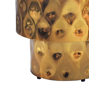 Mesa de Centro Moderna Favorita para Interiores, Diseño Geométrico, Muebles Hechos a Mano para Sala de Estar, Tapa de Metal, Estilo Contemporáneo - Product Image 3