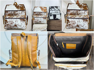 กระเป๋าเป้สะพายหลังหนังวัวความจุมาก, กระเป๋าเป้สะพายหลังอเนกประสงค์หนังแท้คุณภาพสูงใช้ได้ทั้งชายและหญิง - Product Image 3