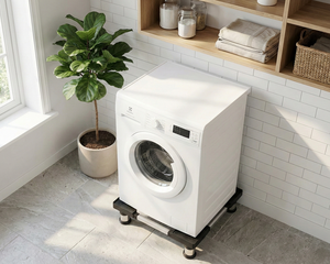 Support de base réglable noir pour appareils électroménagers (lave-linge, réfrigérateur) - Product Image 5