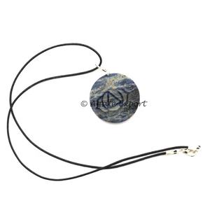 Pendentif en bois gravé Pentagramme Guérison Chakra Pierre Pendentif Agate Semi-Précieuse Cristal Sculpté Mascotte Style - Product Image 3