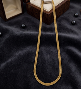 Divyoro Gold Plated <b>Copper</b> Alloy Snake <b>Chain</b> Necklace Classic Style Women's Party & Wedding Wear - Product Image 2