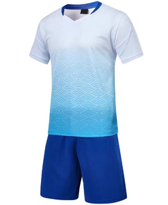 Soccer Match Kit Premium Quick Dry Fabric Jersey And Shorts Lightweight Comfortable <b>Athletic</b> Uniform - Product Image 2