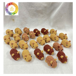 Porte-clés en peluche animaux au crochet, faits main, mignons, jouets artisanaux, cadeau personnalisé avec logo pour enfants, amis, fête d'anniversaire - Product Image 1