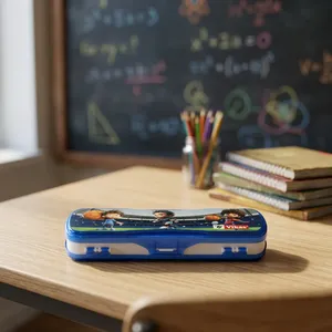 Estuche para Lápices VIKAS MINI, Organizador de Almacenamiento de Plástico Duro y Resistente para Lápices, Sacapuntas, Marcadores y Uso Escolar Diario - Product Image 6