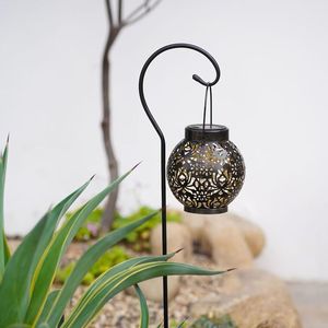 Lámpara Solar Colgante para Exteriores, Impermeable, Lámpara de Jardín Retro, Lámpara de Metal, Luces Decorativas para Exteriores - Product Image 4