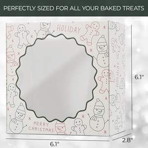 Caja de Regalo Rígida de Papel Personalizable con Temática Navideña TH CBB-565, Ventana Transparente, Materiales Reciclados, Diseño Personalizado para Diversas Festividades - Product Image 2