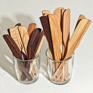 Juego de cuchillos para servir de cocina, los más vendidos, cuchillos de madera natural para untar mantequilla, queso y crema - Product Image 6