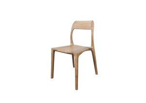 Chaise de salle à manger moderne Milloo en teck massif écologique de qualité supérieure avec un design minimaliste sans couture pour le mobilier de salon - Product Image 6