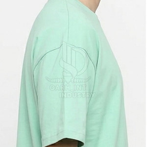 Camiseta Oversize Informal de Uso Diario, 100% Algodón, Ligera, Cómoda, Duradera, con Diseño Frontal Liso - Product Image 2