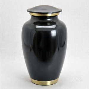 Handcrafted Diamond Cut Cremation Urn For Human Ashes Adult Black Aluminum Funeral Urn <b>Memorial</b> <b>Keepsake</b> Cremation Urns - Product Image 6