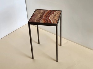 Mesa de Centro Moderna con Tapa de Mármol y Estructura Metálica, Mueble Minimalista para Sala de Estar, Pieza Decorativa para el Hogar - Product Image 4
