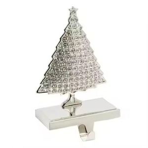 Elegant Holiday <b>Stocking</b> Accent Metal Ornament for Seasonal Interior Decoration - Product Image 5