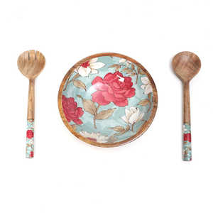 Cuencos de Madera Esmaltada Hechos a Mano, Diseño Minimalista, Cuencos Decorativos para Servir Ensaladas, Aperitivos, Frutas, Vajilla de Cocina, Camping - Product Image 4