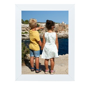 Pine Wood <b>White</b> Wash Photo <b>Frame</b> 6x8 Wholesale | Handcrafted Wooden <b>Frames</b> Bulk - Product Image 1