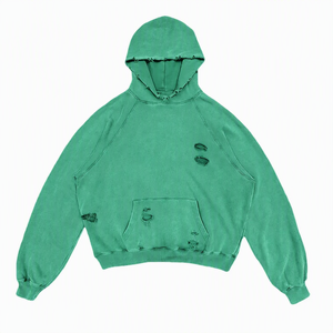 Sudadera con Capucha Oversize Beige, Manga Raglán Corta, Diseño de Bolsillo en Color Sólido, Unisex, Tejido French Terry, Ropa de Otoño - Product Image 5