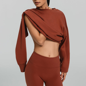 Conjunto de Sudadera Oversize y Shorts de Ciclista para Mujer - Naranja Óxido, Conjunto de 2 Piezas para Descanso y Deporte, Atuendo Combinado 2026 - Product Image 5