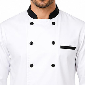 Nouvelle Arrivée - Veste de Chef Respirante et Unie pour Restaurant et Cuisine - Prix Bas - Promotion Exceptionnelle - Product Image 3