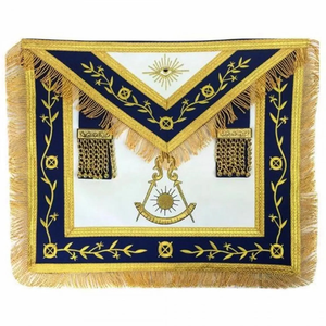 Proveedor Mayorista de Delantales Ceremoniales Masónicos con Opciones de Bordado Personalizado, Trenzas Doradas y Diseños Personalizados para Logias - Product Image 1