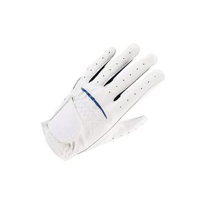 White <b>Leather</b> Golf Glove Full Finger Breathable Outdoor Sports Adjustable Wrist Strap - Product Image 3