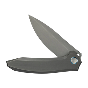 Cuchillos Plegables con Mango de Metal Plateado, Hoja de Acero Inoxidable, Diseño Ligero y Portátil para Camping y Tareas Diarias - Product Image 3
