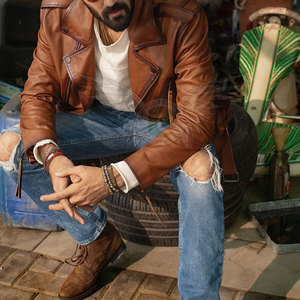 Chaqueta de cuero de alta gama para hombre, estilo casual urbano, estilo de cuero suave, chaqueta de cuero PU de moda para invierno, en venta en línea. - Product Image 6