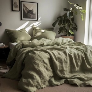 Parures de lit personnalisables écologiques de qualité supérieure pour hôtels, style européen-américain, lavées à la pierre, vente en gros - Product Image 4