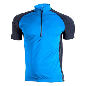 Maillot de cyclisme pour homme OEM, bicolore, séchage rapide, respirant, 95% polyester, 5% élasthanne, vêtements de cyclisme, tenue de vélo - Product Image 1