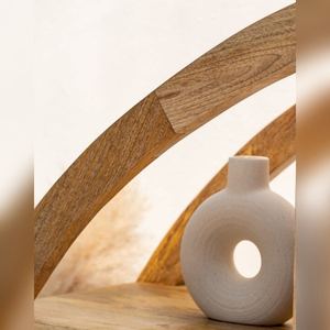 ชั้นวางของไม้มะม่วงทรงครึ่งวงกลม รุ่นวันดานา อัลติส เวนโต ดีไซน์ทันสมัยจากไม้เนื้อแข็ง - Product Image 4